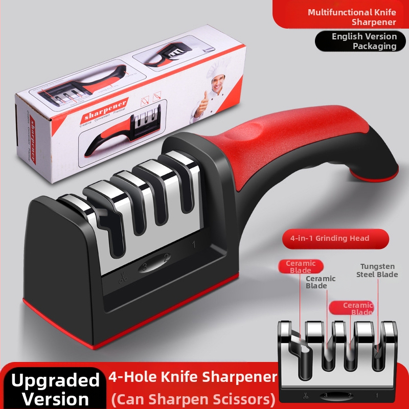 Uus nugateritaja majapidamises kasutatav multifunktsionaalne Emery peenikese teritusega kivi kööginoa kääride lõikeriistade hulgimüük