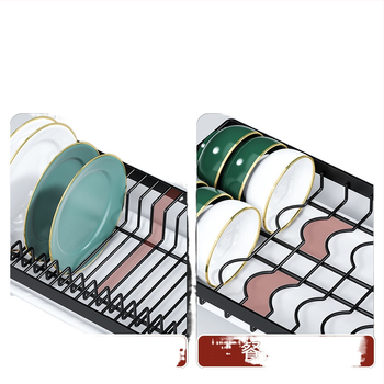 Ράφι πιάτων, Ράφι αποστράγγισης πολλαπλών στρώσεων για επιτραπέζια σκεύη κουζίνας, Ράφι αποστράγγισης πιάτων, Μπολ στεγνώματος πιάτων, Ράφι ελέγχου νερού, Πολυλειτουργική σχάρα πιάτων