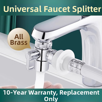 Vodovodný konektor One-to-Two, kuchynské umývadlo, práčka, prívod vody, port na pripojenie potrubia, rozdeľovač vody, môžu používať tisíce kvetov