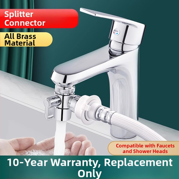 Vodovodný konektor One-to-Two, kuchynské umývadlo, práčka, prívod vody, port na pripojenie potrubia, rozdeľovač vody, môžu používať tisíce kvetov