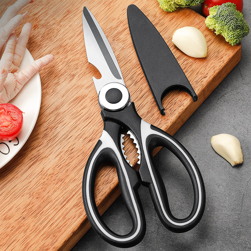 Storos virtuvės žirklės didmeninės prekybos stipriomis vištienos kaulų žirklėmis buitinėms nerūdijančio plieno pandos žirklėms didelėms žirklėms daugiafunkcinėms maisto žirklėms