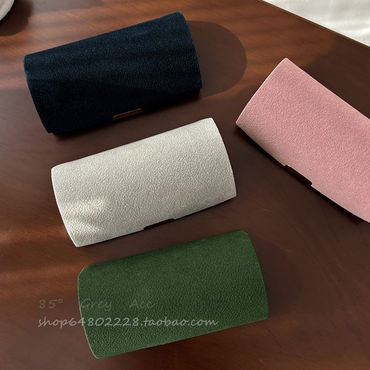 Изящна преносима мини кутия за съхранение на бижута, дамска пътна антиоксидационна пръстен бижута лека луксозна фланелена кутия за бижута