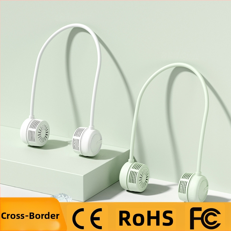 Skladací ventilátor na krk pre vonkajšie športy, prenosný ventilátor s USB nabíjaním, malý kancelársky ventilátor