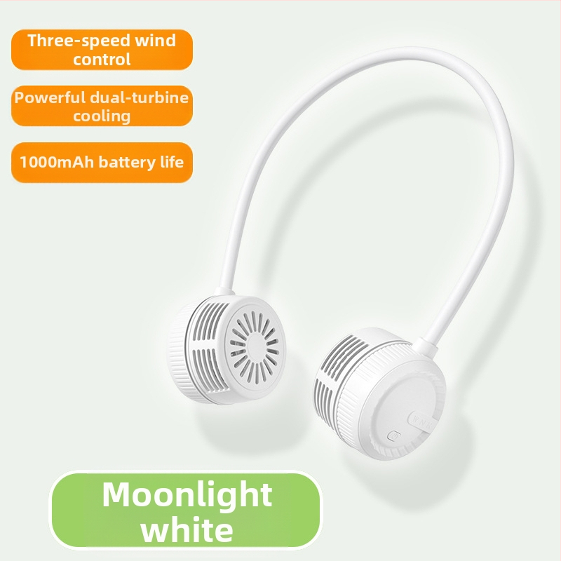 Skladací ventilátor na krk pre vonkajšie športy, prenosný ventilátor s USB nabíjaním, malý kancelársky ventilátor