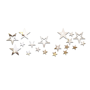 Užsienio prekyba, karšto pardavimo žvaigždės, akriliniai veidrodiniai sienų lipdukai, miegamojo, svetainės, lubų, namų dekoravimas, veidrodiniai sienų lipdukai 361048