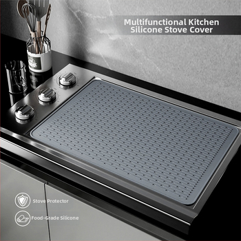 Πολυλειτουργικό προστατευτικό χαλάκι σιλικόνης για σόμπα από σιλικόνη, μεγάλο υποβρύχιο χαλάκι δεξαμενής, κάλυμμα ηλεκτρικού φούρνου, χαλάκι μόνωσης ηλεκτρικού φούρνου, χαλάκι αποστράγγισης