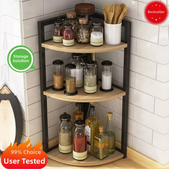 Kööginurga hoiuriiul, tööpinnale, kolmnurkne vürtsipurgi korraldaja, puurimata seinale kinnitatav nurgapõrandaalus, statiiv