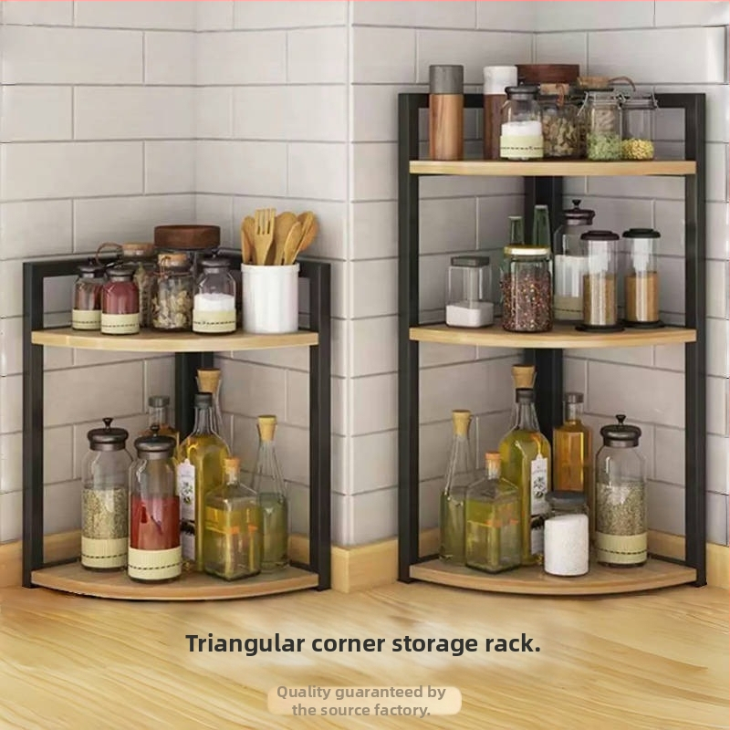 Kööginurga hoiuriiul, tööpinnale, kolmnurkne vürtsipurgi korraldaja, puurimata seinale kinnitatav nurgapõrandaalus, statiiv