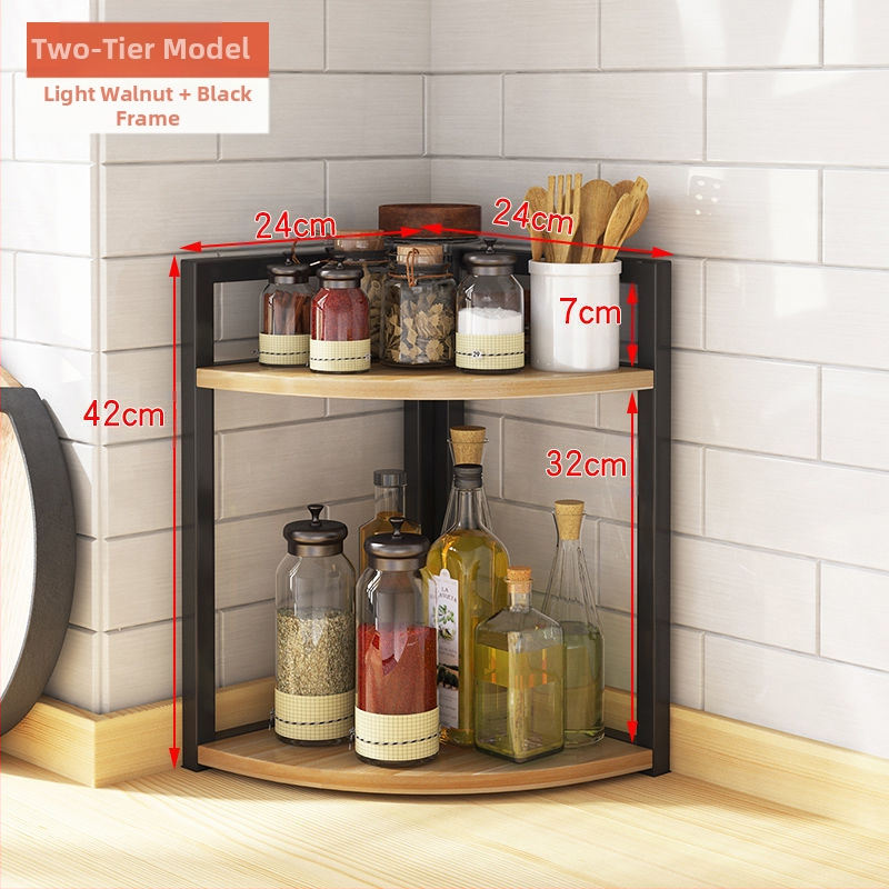 Kööginurga hoiuriiul, tööpinnale, kolmnurkne vürtsipurgi korraldaja, puurimata seinale kinnitatav nurgapõrandaalus, statiiv