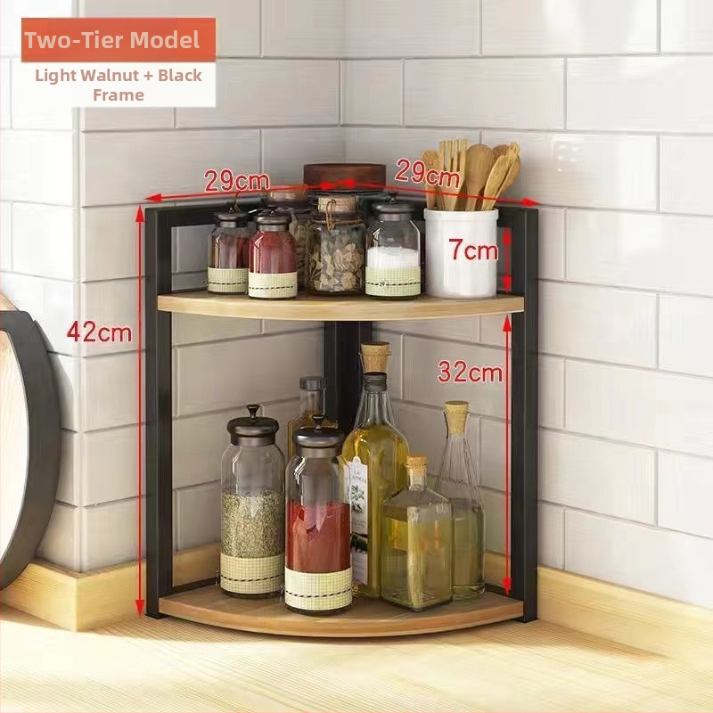 Kööginurga hoiuriiul, tööpinnale, kolmnurkne vürtsipurgi korraldaja, puurimata seinale kinnitatav nurgapõrandaalus, statiiv