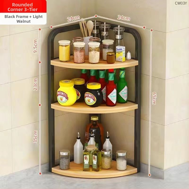 Kööginurga hoiuriiul, tööpinnale, kolmnurkne vürtsipurgi korraldaja, puurimata seinale kinnitatav nurgapõrandaalus, statiiv