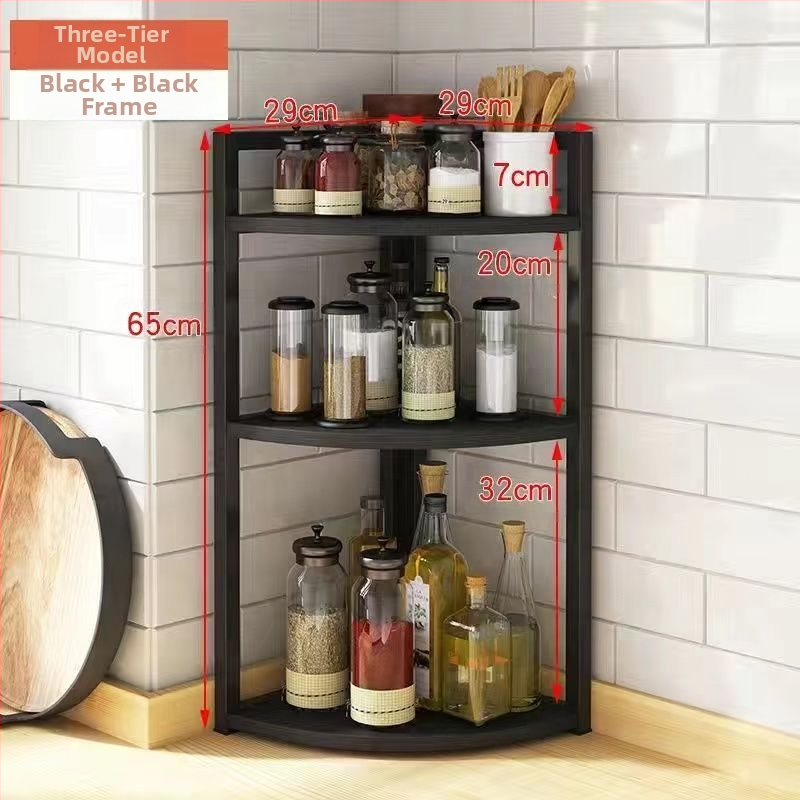 Kööginurga hoiuriiul, tööpinnale, kolmnurkne vürtsipurgi korraldaja, puurimata seinale kinnitatav nurgapõrandaalus, statiiv