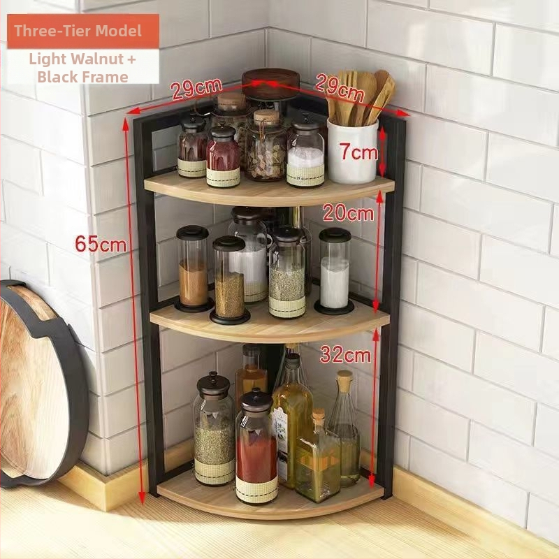 Kööginurga hoiuriiul, tööpinnale, kolmnurkne vürtsipurgi korraldaja, puurimata seinale kinnitatav nurgapõrandaalus, statiiv