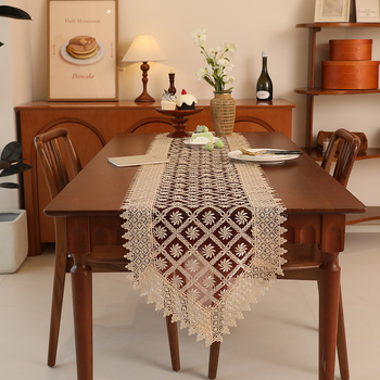 Amazon Nou Stil European Dantelă Traversă de Masă Brodată Transparentă Ascuțită Prosop de Masă Lateral Dulap Brodat Husă Prosop Pantofi Dulap Prosop Lung