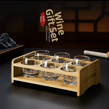 Πράσινο μήλο υψηλής ποιότητας σετ ποτηριών ποτού, εμπορικό γυαλί χωρίς μόλυβδο, διαφανές μικρό δημιουργικό σπίτι, ποτήρι ενός και δύο μισών οινοπνευματωδών ποτών