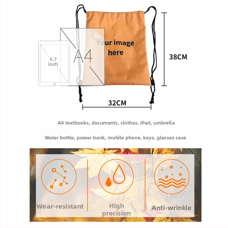 Käekott Naiste õlakott Polüestrist Õpilaste Koolikott Laste Seljakott Pingutusnööriga Taskuga Lemmikloomakott Piiriülene Kuum Müük