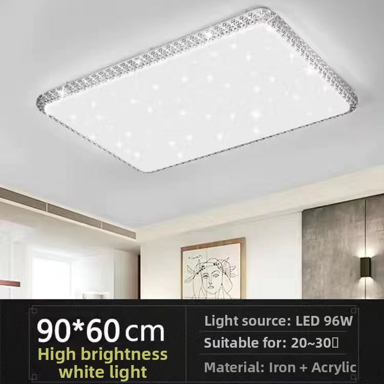 Απομίμηση κρυστάλλου, νέο φωτιστικό σαλονιού, φωτιστικό οροφής LED, φωτιστικά κύριας κρεβατοκάμαρας, μοντέρνο, απλό, ατμοσφαιρικό φως, πολυτελές κύριο φωτιστικό χολ