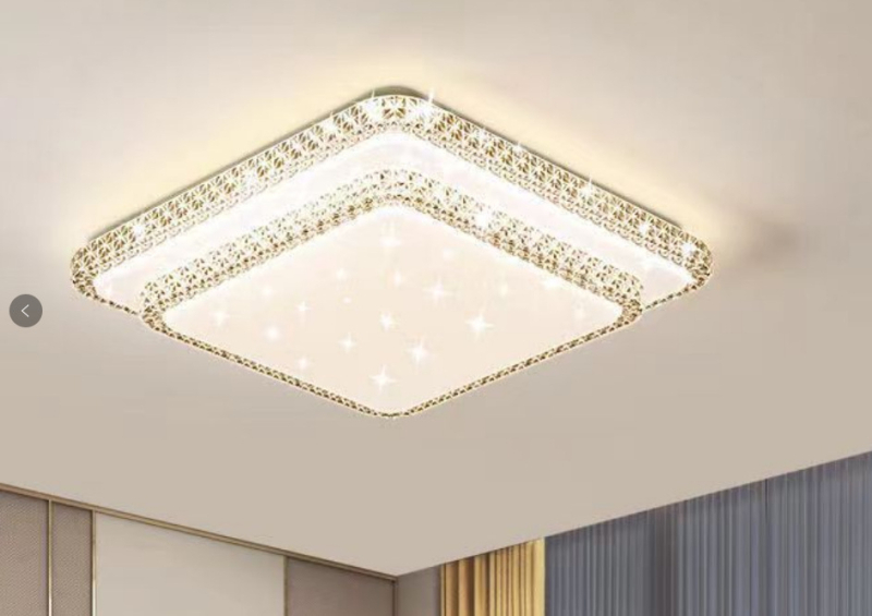 Απομίμηση κρυστάλλου, νέο φωτιστικό σαλονιού, φωτιστικό οροφής LED, φωτιστικά κύριας κρεβατοκάμαρας, μοντέρνο, απλό, ατμοσφαιρικό φως, πολυτελές κύριο φωτιστικό χολ
