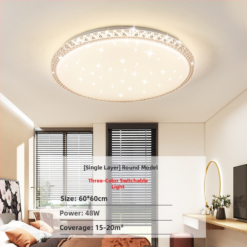 Απομίμηση κρυστάλλου, νέο φωτιστικό σαλονιού, φωτιστικό οροφής LED, φωτιστικά κύριας κρεβατοκάμαρας, μοντέρνο, απλό, ατμοσφαιρικό φως, πολυτελές κύριο φωτιστικό χολ