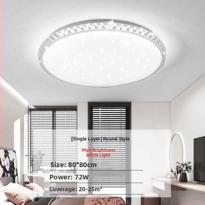 Απομίμηση κρυστάλλου, νέο φωτιστικό σαλονιού, φωτιστικό οροφής LED, φωτιστικά κύριας κρεβατοκάμαρας, μοντέρνο, απλό, ατμοσφαιρικό φως, πολυτελές κύριο φωτιστικό χολ