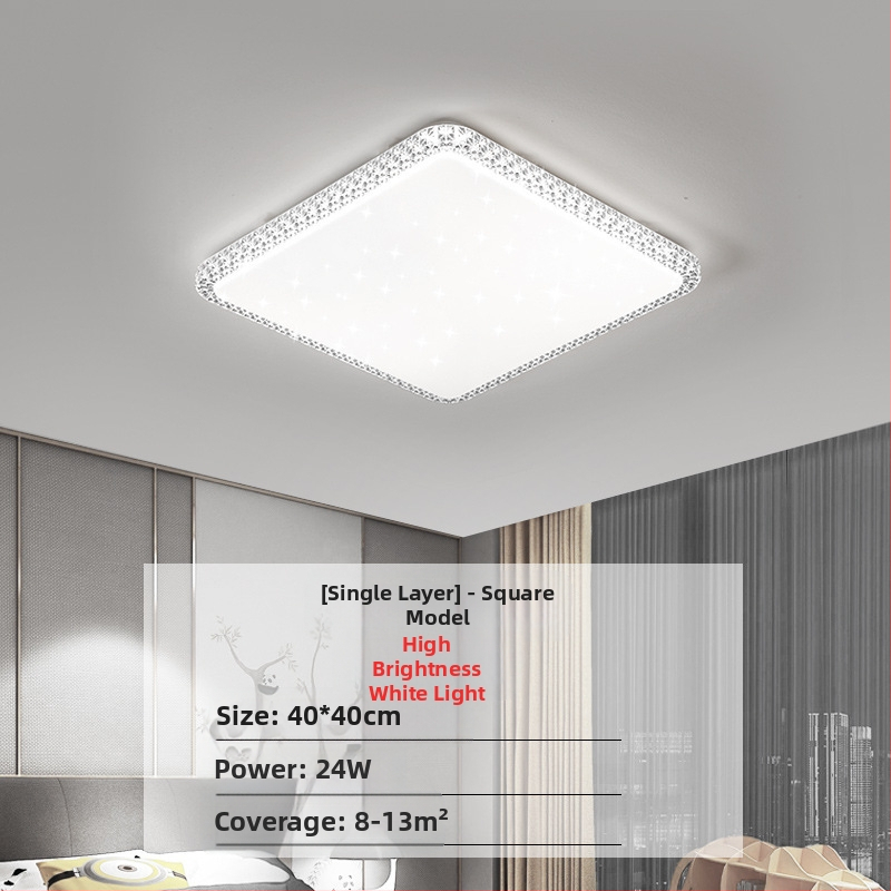 Απομίμηση κρυστάλλου, νέο φωτιστικό σαλονιού, φωτιστικό οροφής LED, φωτιστικά κύριας κρεβατοκάμαρας, μοντέρνο, απλό, ατμοσφαιρικό φως, πολυτελές κύριο φωτιστικό χολ