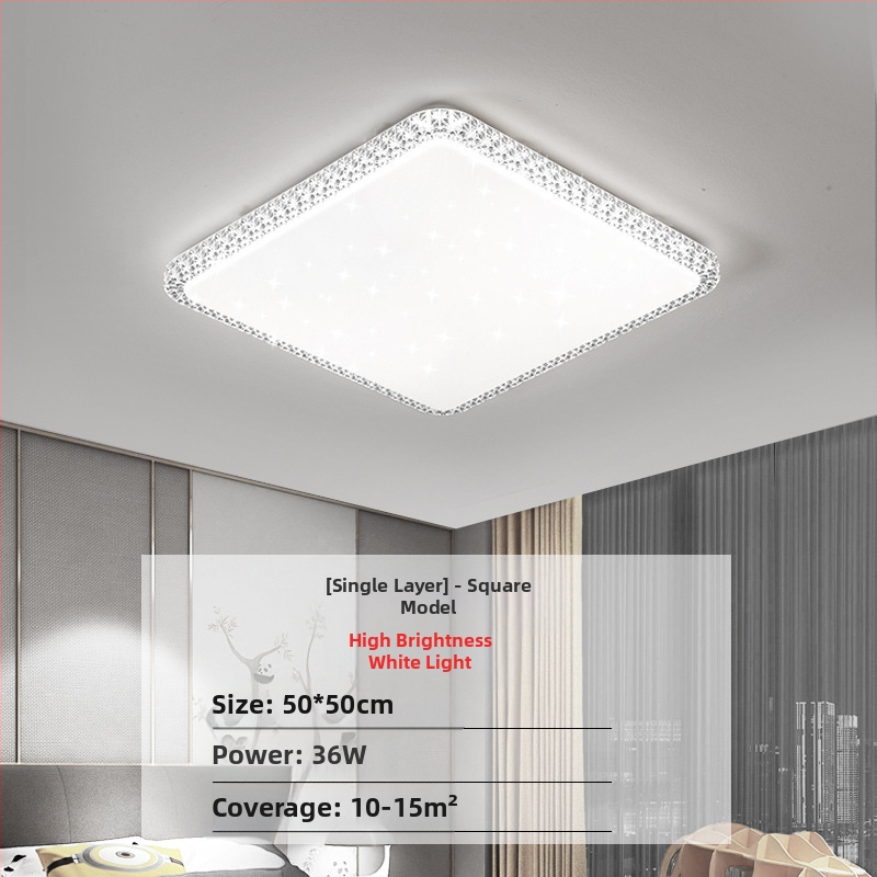 Απομίμηση κρυστάλλου, νέο φωτιστικό σαλονιού, φωτιστικό οροφής LED, φωτιστικά κύριας κρεβατοκάμαρας, μοντέρνο, απλό, ατμοσφαιρικό φως, πολυτελές κύριο φωτιστικό χολ