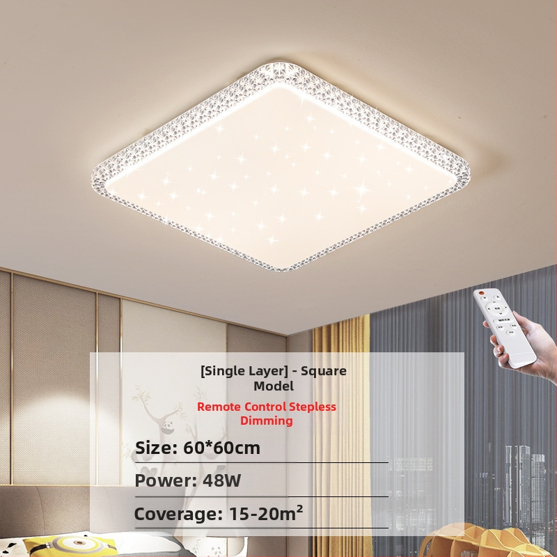 Απομίμηση κρυστάλλου, νέο φωτιστικό σαλονιού, φωτιστικό οροφής LED, φωτιστικά κύριας κρεβατοκάμαρας, μοντέρνο, απλό, ατμοσφαιρικό φως, πολυτελές κύριο φωτιστικό χολ