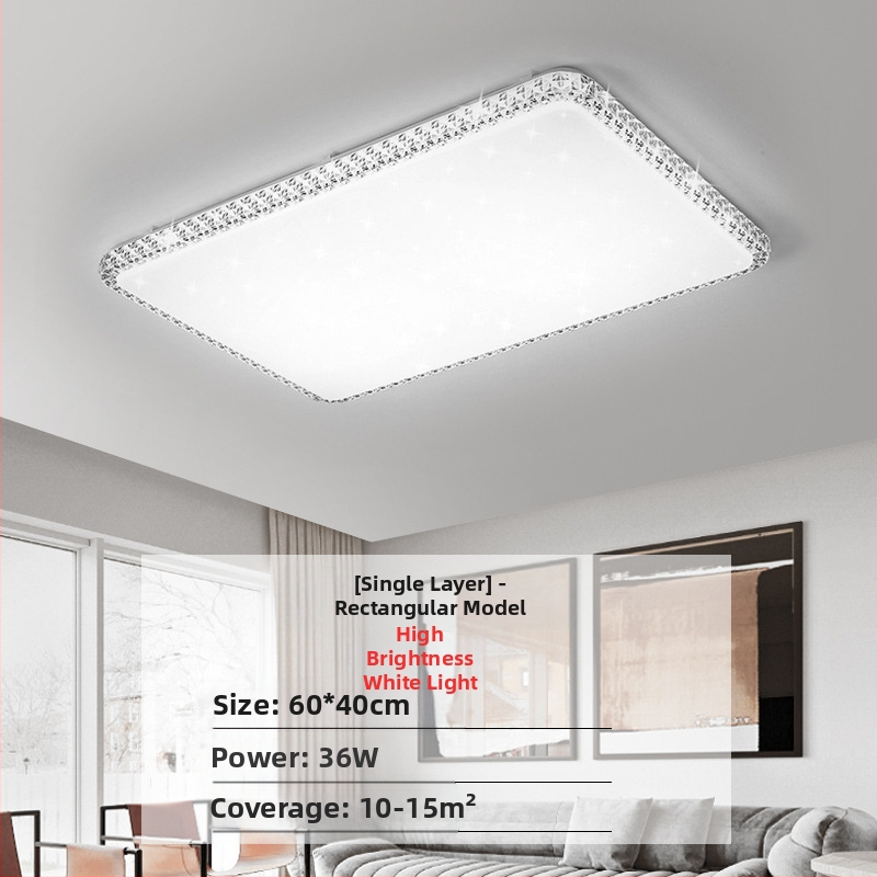 Απομίμηση κρυστάλλου, νέο φωτιστικό σαλονιού, φωτιστικό οροφής LED, φωτιστικά κύριας κρεβατοκάμαρας, μοντέρνο, απλό, ατμοσφαιρικό φως, πολυτελές κύριο φωτιστικό χολ