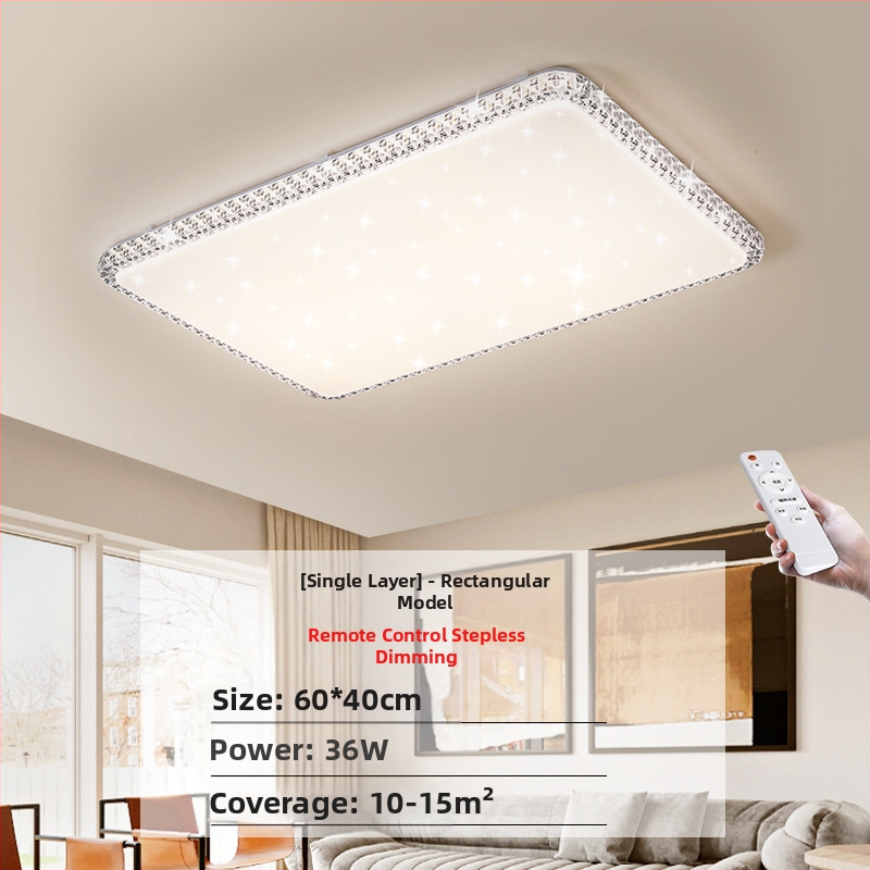 Απομίμηση κρυστάλλου, νέο φωτιστικό σαλονιού, φωτιστικό οροφής LED, φωτιστικά κύριας κρεβατοκάμαρας, μοντέρνο, απλό, ατμοσφαιρικό φως, πολυτελές κύριο φωτιστικό χολ