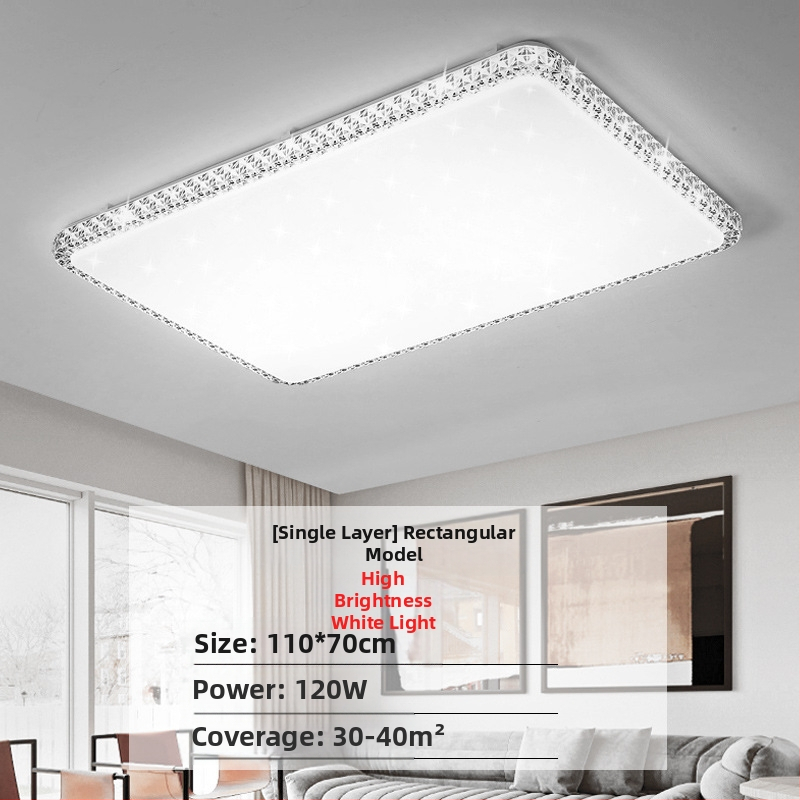 Απομίμηση κρυστάλλου, νέο φωτιστικό σαλονιού, φωτιστικό οροφής LED, φωτιστικά κύριας κρεβατοκάμαρας, μοντέρνο, απλό, ατμοσφαιρικό φως, πολυτελές κύριο φωτιστικό χολ