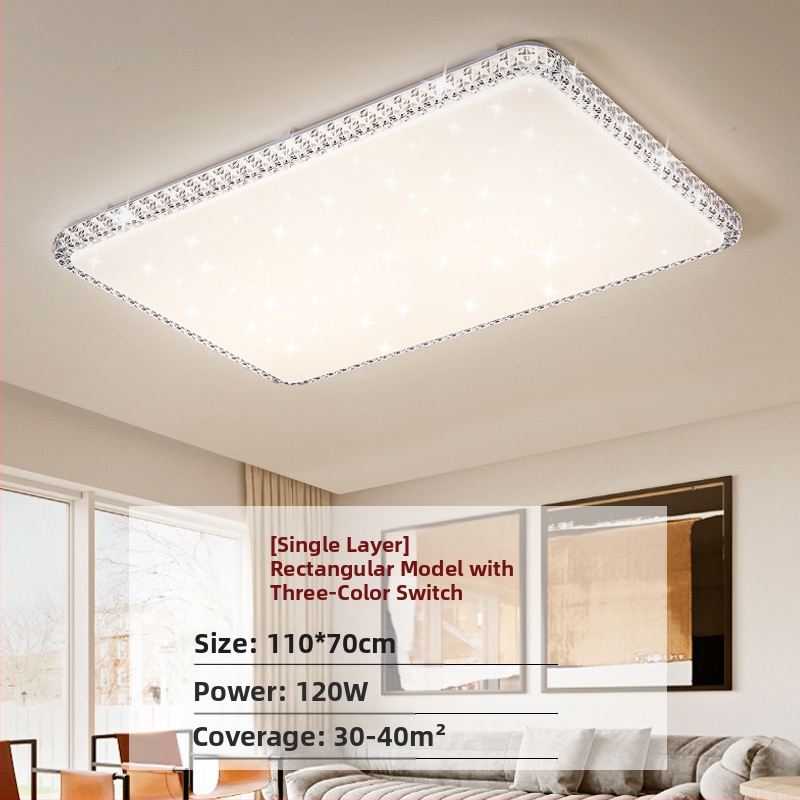 Απομίμηση κρυστάλλου, νέο φωτιστικό σαλονιού, φωτιστικό οροφής LED, φωτιστικά κύριας κρεβατοκάμαρας, μοντέρνο, απλό, ατμοσφαιρικό φως, πολυτελές κύριο φωτιστικό χολ