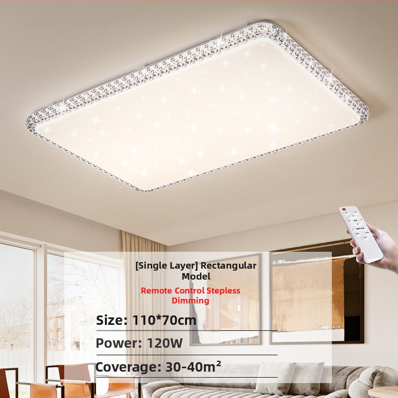 Απομίμηση κρυστάλλου, νέο φωτιστικό σαλονιού, φωτιστικό οροφής LED, φωτιστικά κύριας κρεβατοκάμαρας, μοντέρνο, απλό, ατμοσφαιρικό φως, πολυτελές κύριο φωτιστικό χολ