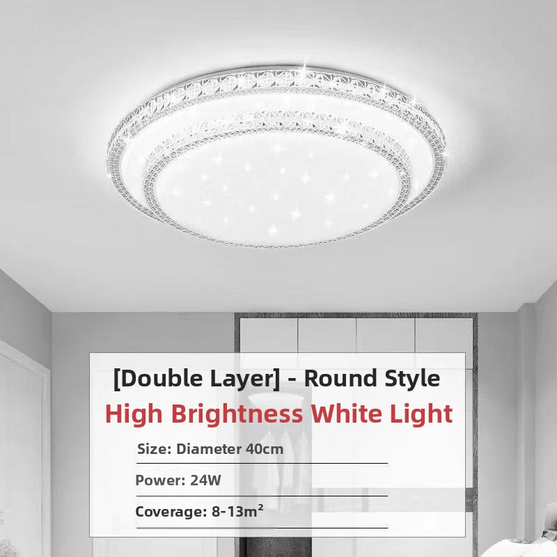 Απομίμηση κρυστάλλου, νέο φωτιστικό σαλονιού, φωτιστικό οροφής LED, φωτιστικά κύριας κρεβατοκάμαρας, μοντέρνο, απλό, ατμοσφαιρικό φως, πολυτελές κύριο φωτιστικό χολ