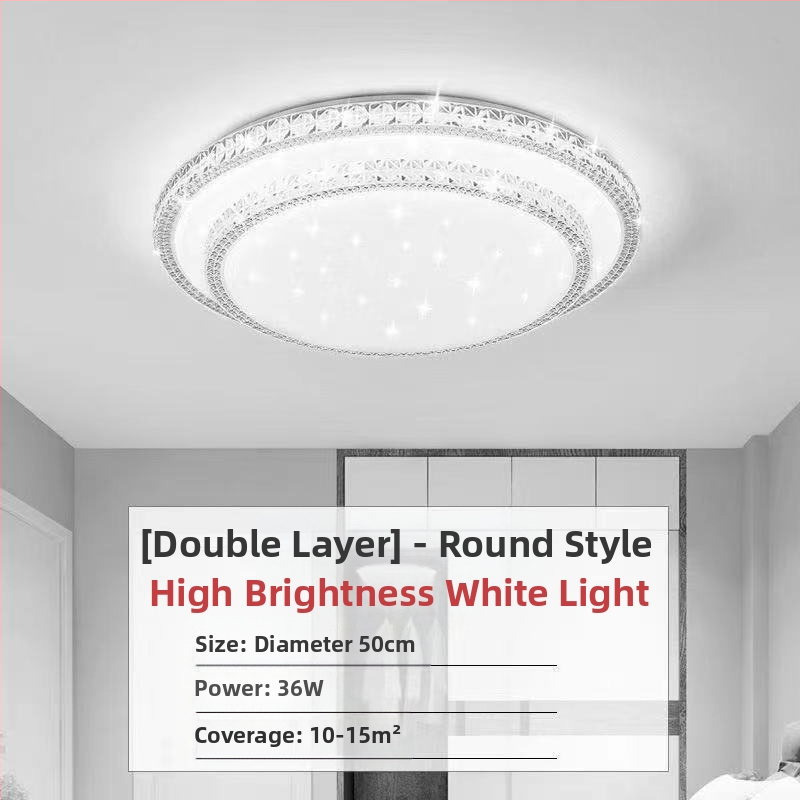 Απομίμηση κρυστάλλου, νέο φωτιστικό σαλονιού, φωτιστικό οροφής LED, φωτιστικά κύριας κρεβατοκάμαρας, μοντέρνο, απλό, ατμοσφαιρικό φως, πολυτελές κύριο φωτιστικό χολ