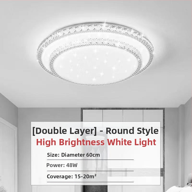 Απομίμηση κρυστάλλου, νέο φωτιστικό σαλονιού, φωτιστικό οροφής LED, φωτιστικά κύριας κρεβατοκάμαρας, μοντέρνο, απλό, ατμοσφαιρικό φως, πολυτελές κύριο φωτιστικό χολ