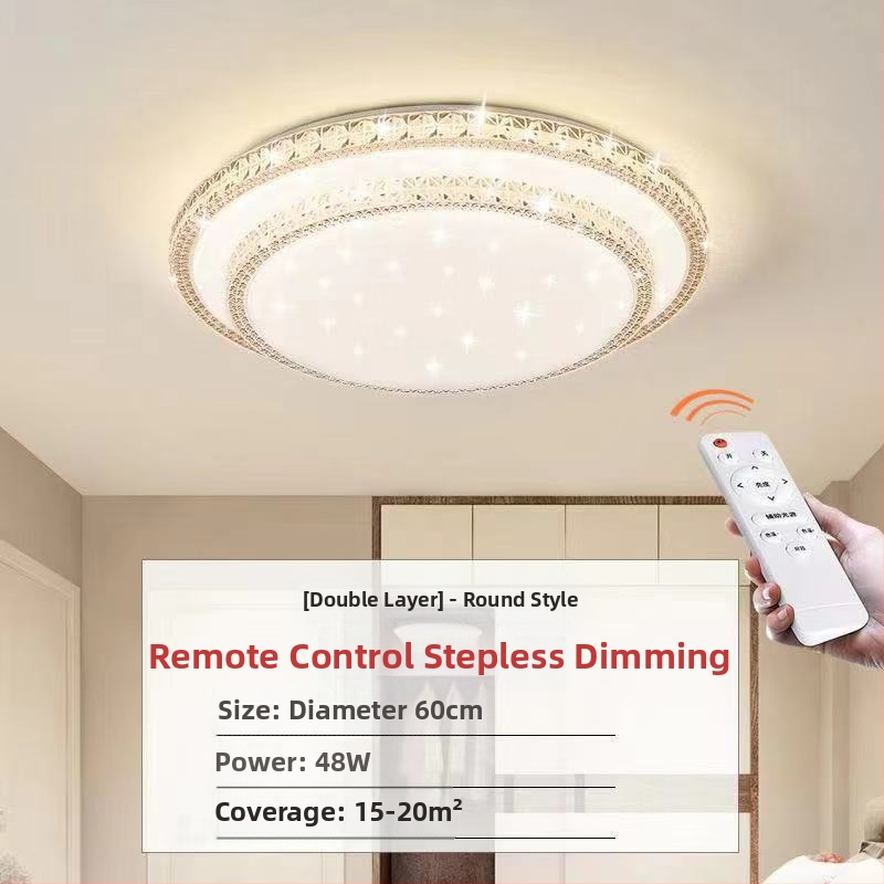 Απομίμηση κρυστάλλου, νέο φωτιστικό σαλονιού, φωτιστικό οροφής LED, φωτιστικά κύριας κρεβατοκάμαρας, μοντέρνο, απλό, ατμοσφαιρικό φως, πολυτελές κύριο φωτιστικό χολ