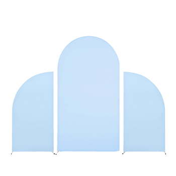 Сватбена арка Декорация Фото фон Плат Долен цип Трикомпонентен Комбиниран костюм Полукръгла рокля Плат