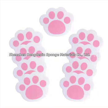 Roosa kassi küünisega peegli käsnklaasist peegliplaatide maagiline pühkimislapp vannitoa kraanikausi puhastuslapiga adsorptsioon