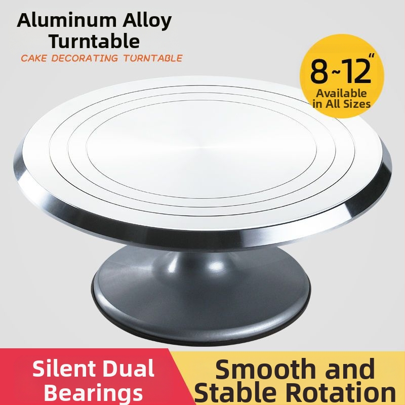 Torto kepimo stalo kepimo įrankių rinkinys, aliuminio lydinio padėklas, besisukantis tepinėlis, buitinis komercinis dekoravimo kepimo stalas