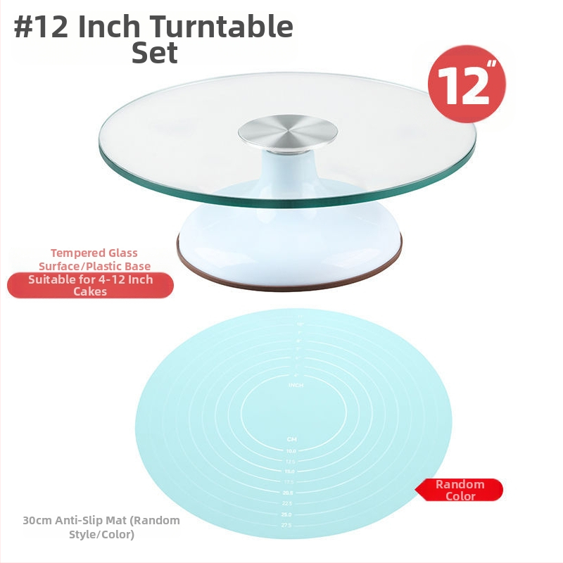 Torto kepimo stalo kepimo įrankių rinkinys, aliuminio lydinio padėklas, besisukantis tepinėlis, buitinis komercinis dekoravimo kepimo stalas