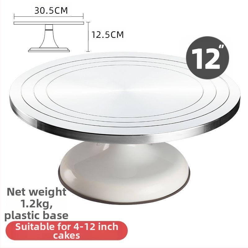 Torto kepimo stalo kepimo įrankių rinkinys, aliuminio lydinio padėklas, besisukantis tepinėlis, buitinis komercinis dekoravimo kepimo stalas