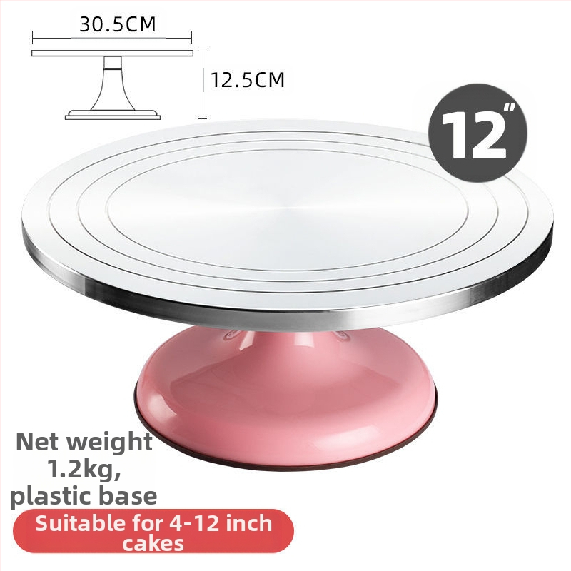 Torto kepimo stalo kepimo įrankių rinkinys, aliuminio lydinio padėklas, besisukantis tepinėlis, buitinis komercinis dekoravimo kepimo stalas