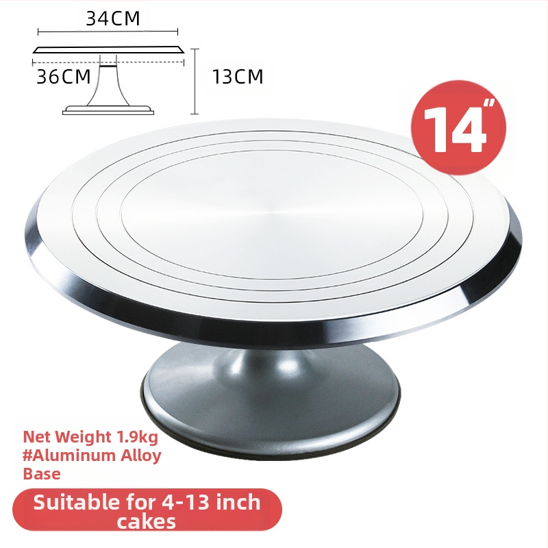 Torto kepimo stalo kepimo įrankių rinkinys, aliuminio lydinio padėklas, besisukantis tepinėlis, buitinis komercinis dekoravimo kepimo stalas