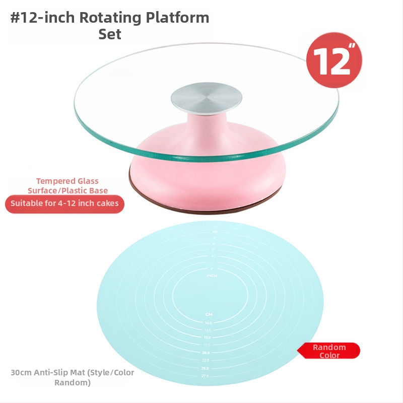Torto kepimo stalo kepimo įrankių rinkinys, aliuminio lydinio padėklas, besisukantis tepinėlis, buitinis komercinis dekoravimo kepimo stalas