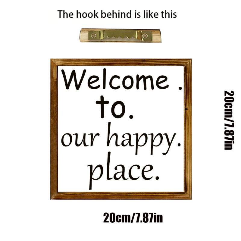 Дървени рамки за снимки, орнаменти, английски лого, декорации за стена, декорация за стена, настолен слоган, табло за показване