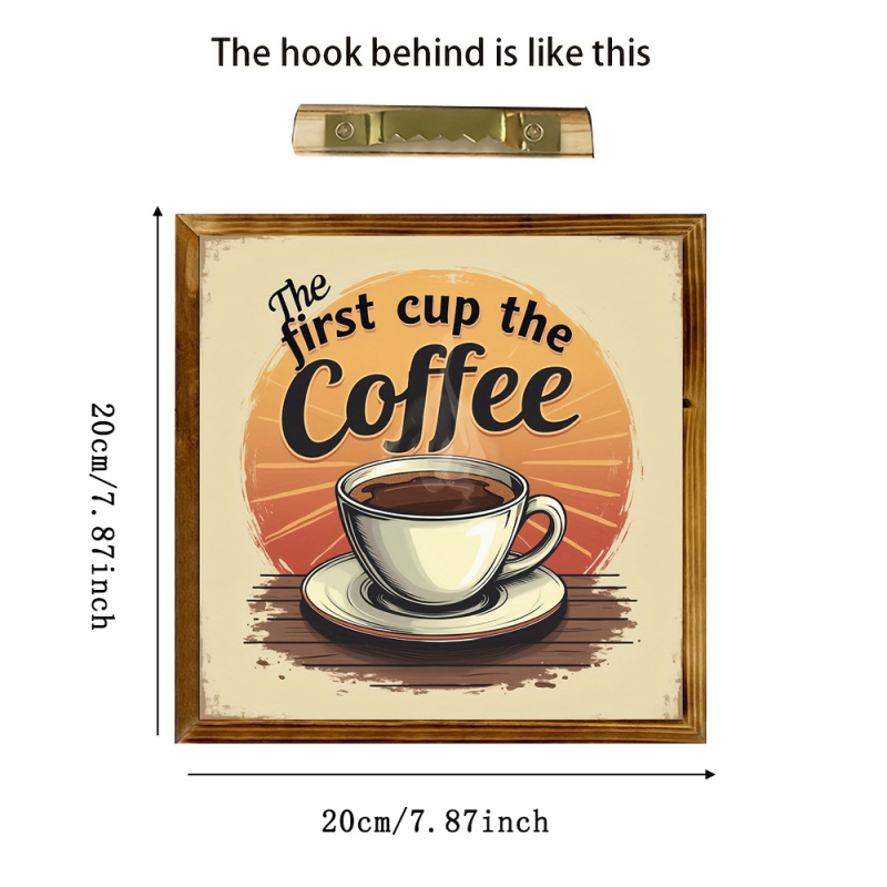 Дървени рамки за снимки, орнаменти, английски лого, декорации за стена, декорация за стена, настолен слоган, табло за показване