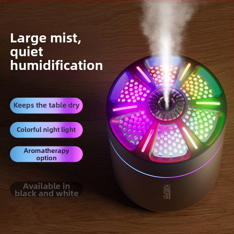 Cezhraničný horúci výpredaj auto tichý zvlhčovač prenosný veľký sprej farebná atmosféra svetlo domáci USB zvlhčovač
