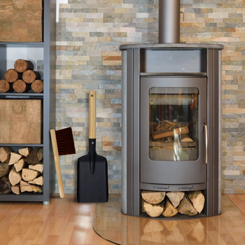 Unelte curate pentru șemineu în aer liber, potrivite pentru lopata de cenușă portabilă și peria durabilă pentru aragaz, potrivite pentru îndepărtarea eficientă a prafului