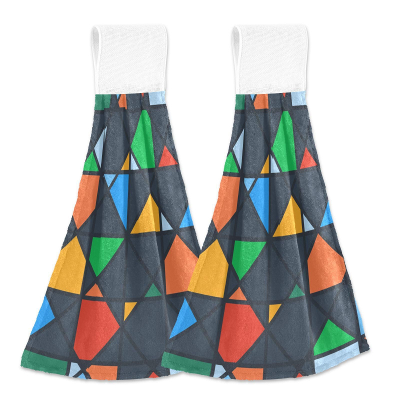 Spalvingas sūkurio raštas sugeriantis rankšluostis, rankšluostis indams, virtuvė, vonios kambarys, tualetas, tinkamas kabinti