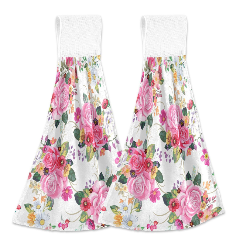 Spalvingas sūkurio raštas sugeriantis rankšluostis, rankšluostis indams, virtuvė, vonios kambarys, tualetas, tinkamas kabinti